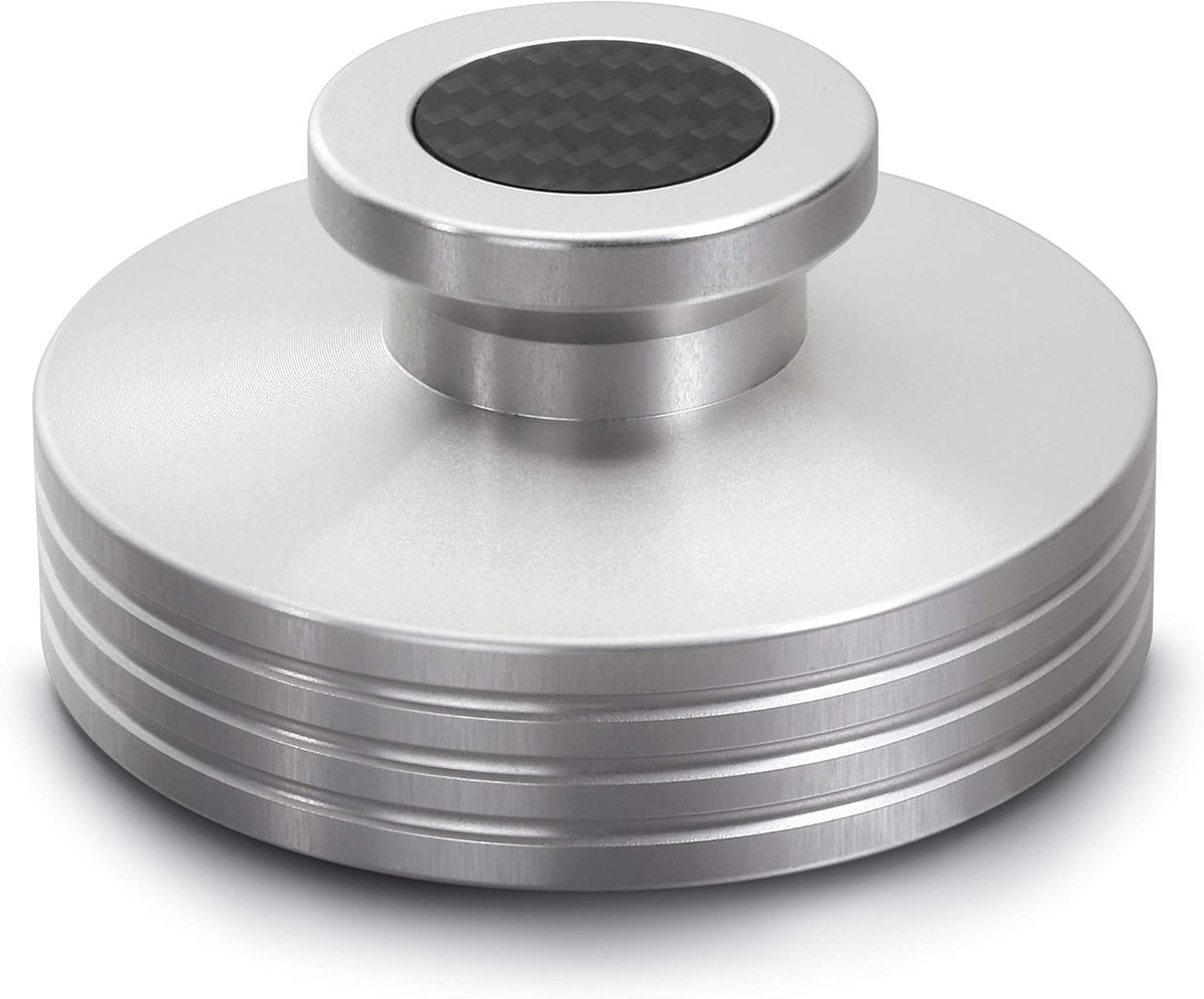 Platenspeler Stabilisator - Contactgewicht - Muziek Luisteren - Aluminium Constructie - 330 gram - Zilver