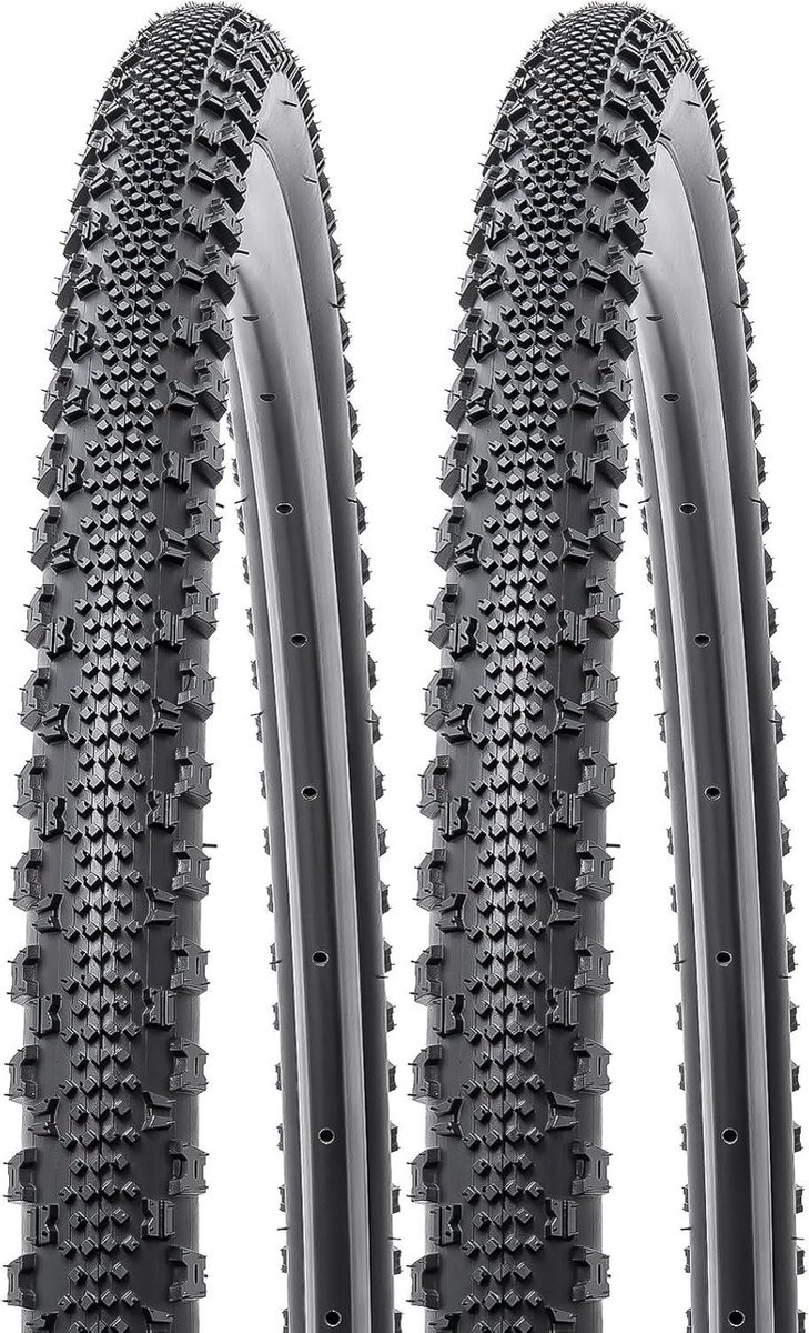 Fietsbanden Set - Banden voor fiets - Gravel rijden - Opvouwbaar ontwerp - 700x40C - Zwart