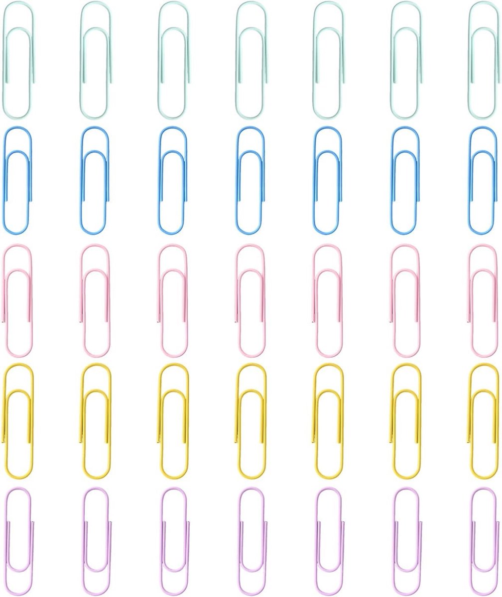 Grote kleurrijke paperclips in pastelkleuren, 100 mm - Praktische en vrolijke kantoorklemmen voor school, kantoor en knutselprojecten