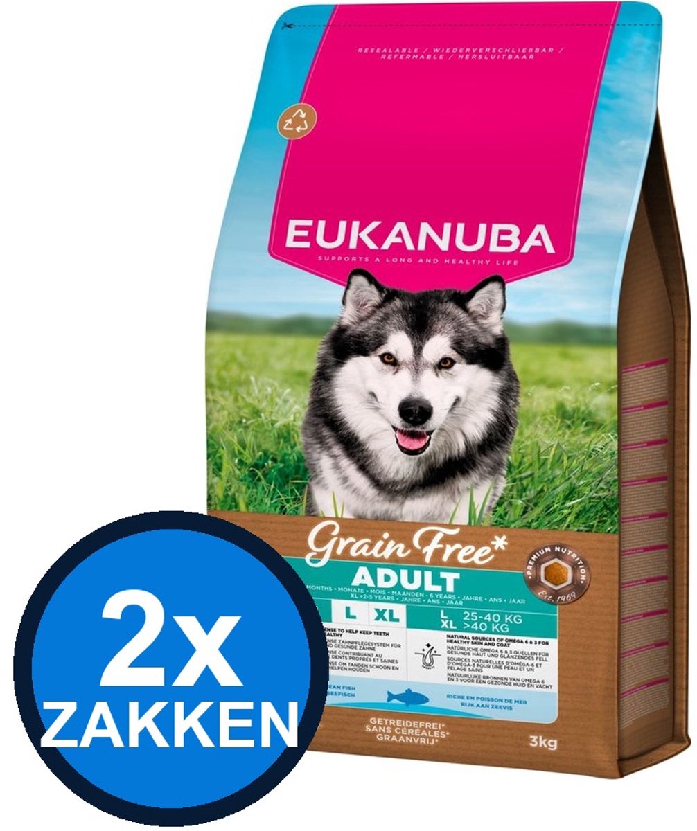 Eukanuba Eukanuba Adult Grain Free Large Vis - Hondenvoer Droogvoer - 3 kg