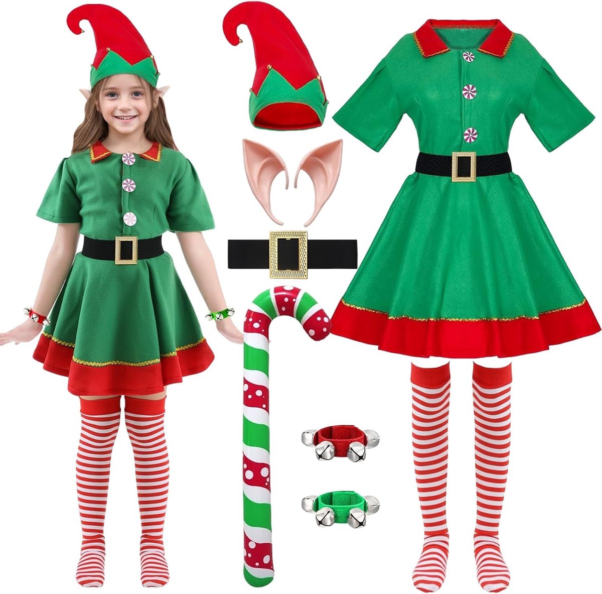 Elf kostuum voor feestjes, carnaval en raveparty's - Perfect voor kerst en themafeesten