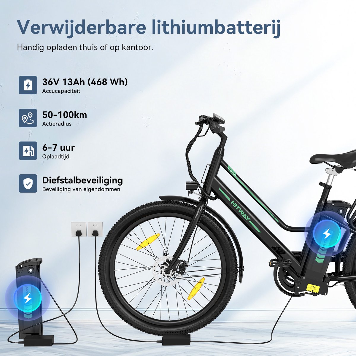 Hitway Elektrische Fiets BK8SL thumbnail 4