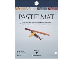Clairefontaine Pastelmat - Papier voor pastelkrijt - blok no.4 - assorti - 360 g - 30 x 40 cm - 12 vellen
