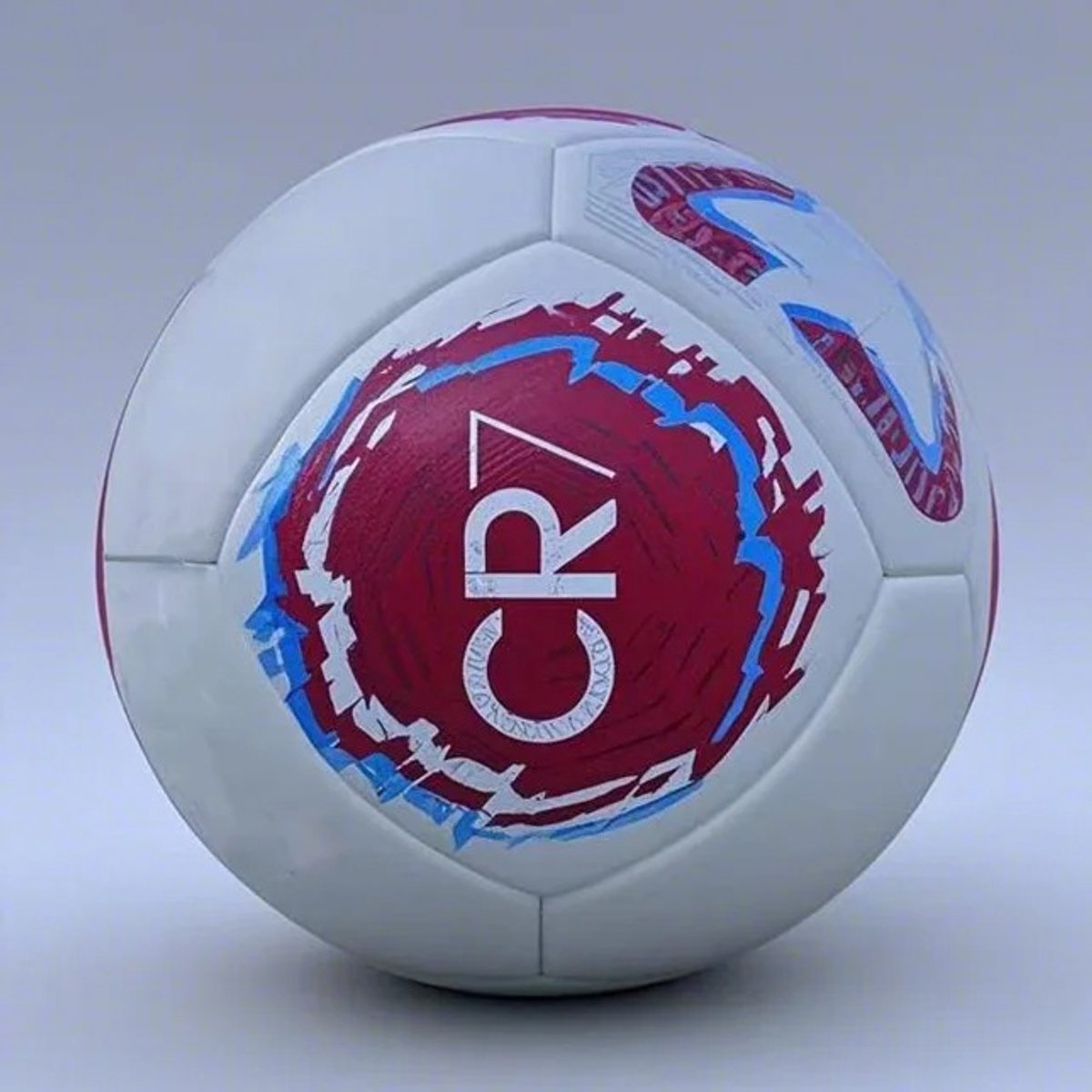 Golaro Voetbal - Bal - Sport Bal - Trainingsbal - Voetbalwedstrijd - Voetbalcadeau - CR7 Handtekening - Wit/Rood - Maat 5