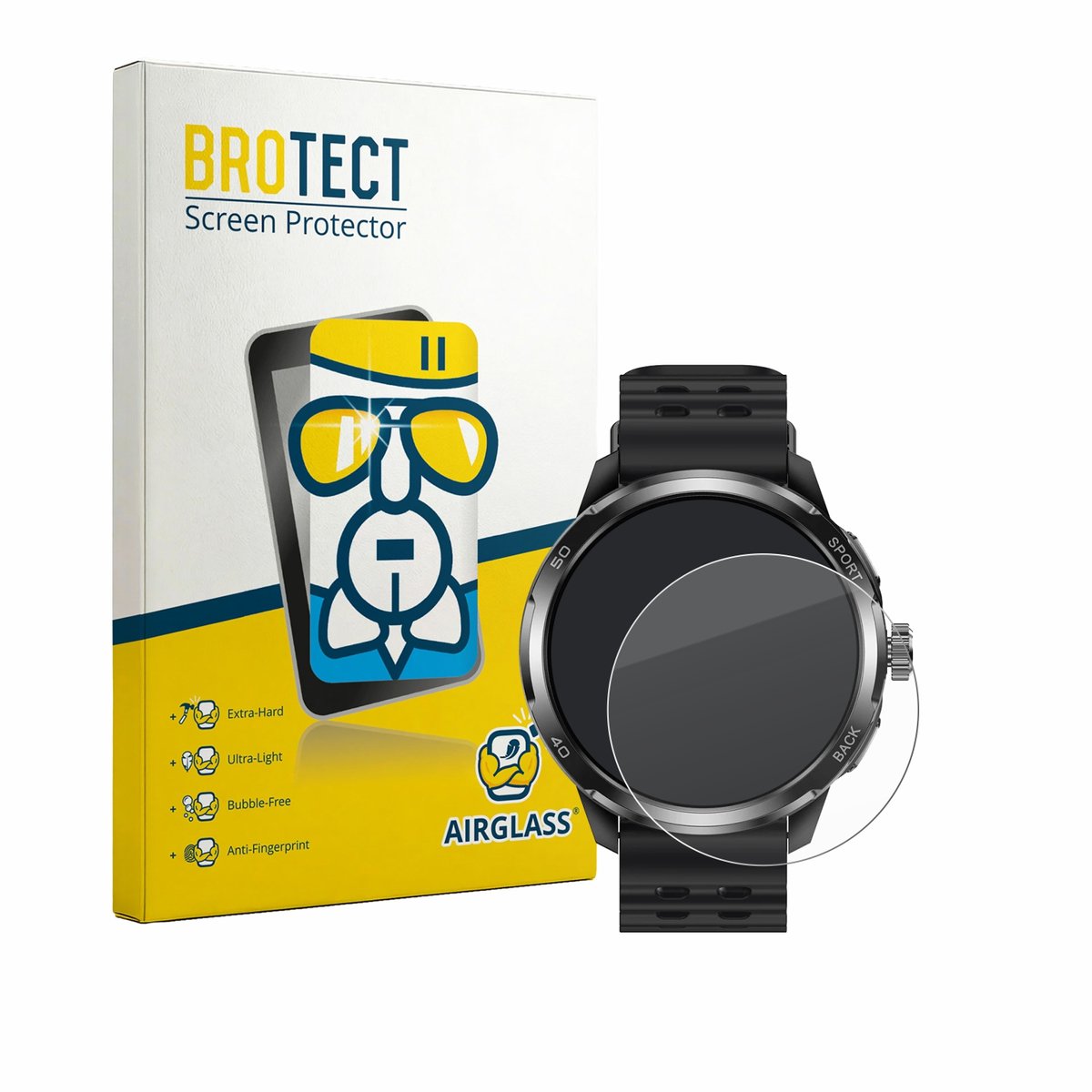 Screenprotector voor Ulefone Armor Watch Pro Beschermglas transparant