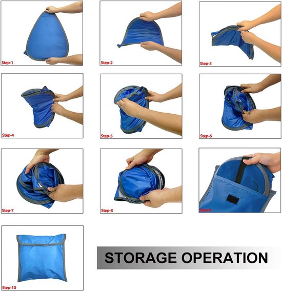 YAGXIG Draagbare mini strandtent - Strandtent voor honden - Luifel voor huisdieren - Luifel voor laptops in de buitenlucht - Opvouwbare luifel - Automatische draagbare mini opvouwbare luifel - Geschikt voor kamperen, wandelen en picknicks — afbeelding 5