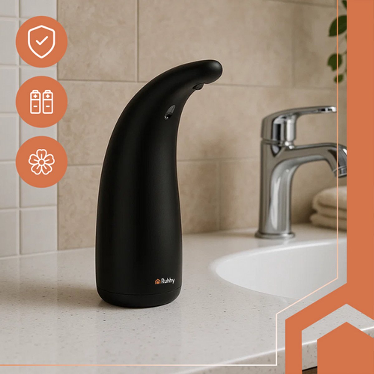 Parya Official automatische zeepdispenser - zeeppomp - infrarood sensor - handen wassen - desinfectie pomp - no touch