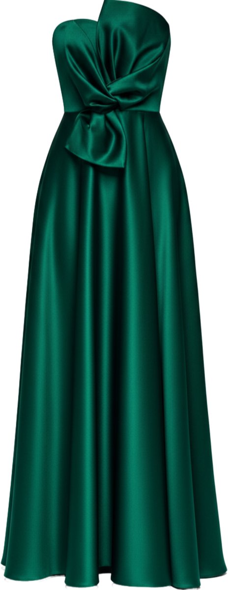 LARICA Jurk - polyester - rits - effen Groen XS