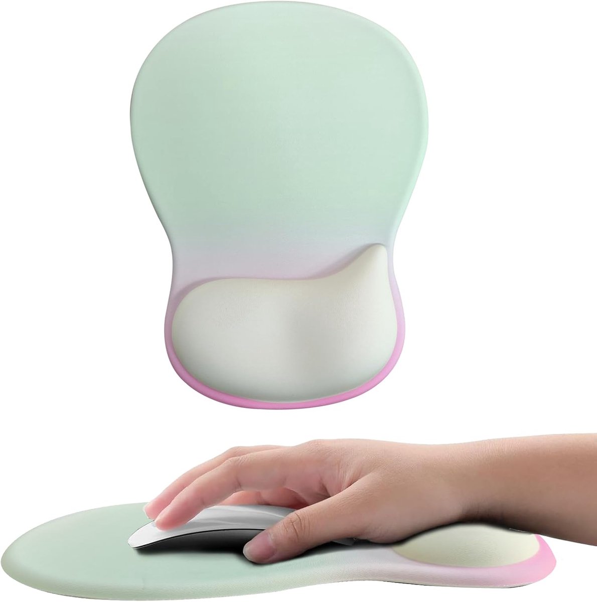 Gel-muismat met polssteun - ergonomisch ontwerp - antislip onderkant - vermindert polsdruk - SnelShoppen