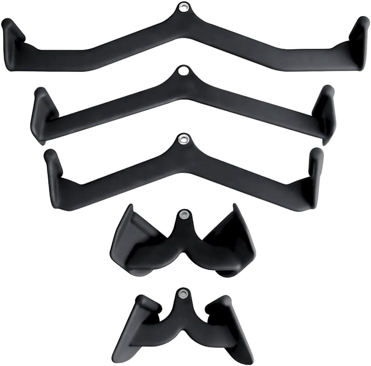 Fitness kabelaccessoires set - 5 & 7-delige bevestigingen - ergonomische grips - optimale rugtraining - SnelShoppen