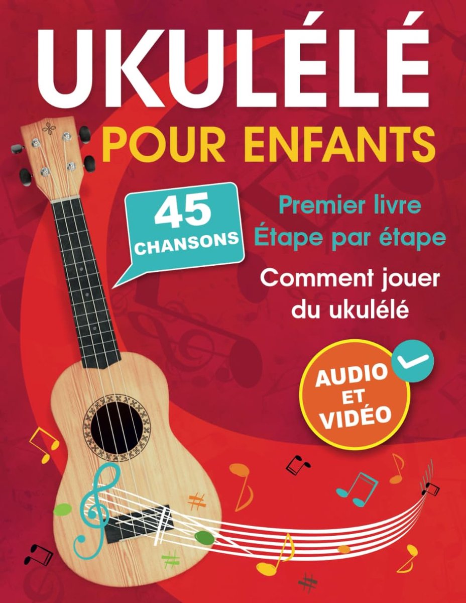 SnelShoppen - Ukulélé voor Kinderen: Leer Spelen met 45 Liedjes - Inclusief Audio en Video - Perfect voor Feesten en Muzikale Activiteiten