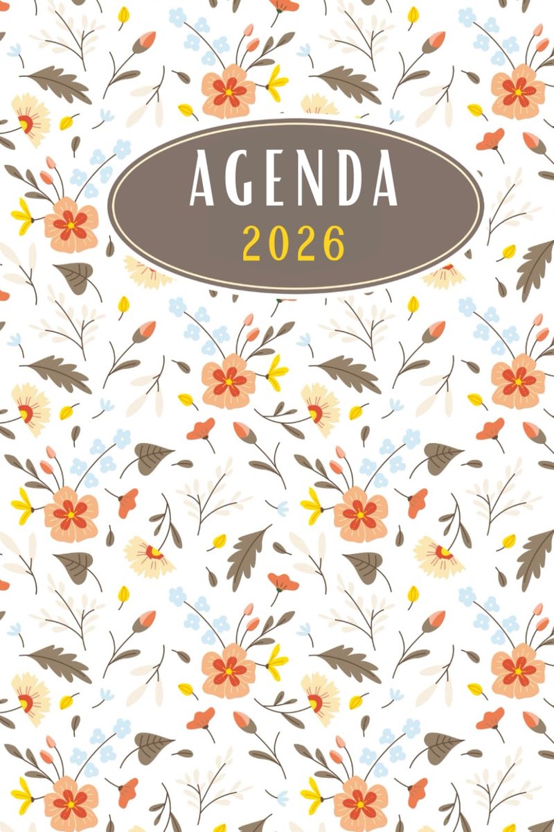 Agenda 2026 - Petit formaat de poche - Semainier - Floral design voor efficiënte planning - SnelShoppen