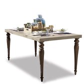 LOBERON Tafel Hatchfield grijs/bruin