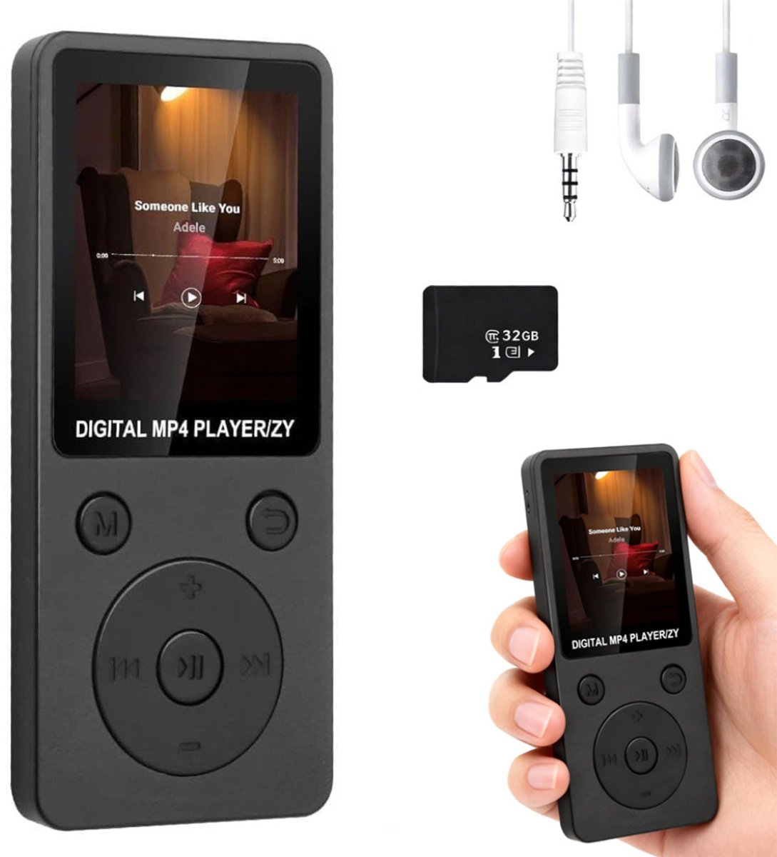 ApexArte® MP3 Speler Bluetooth - MP4 Speler - Muziek Speler