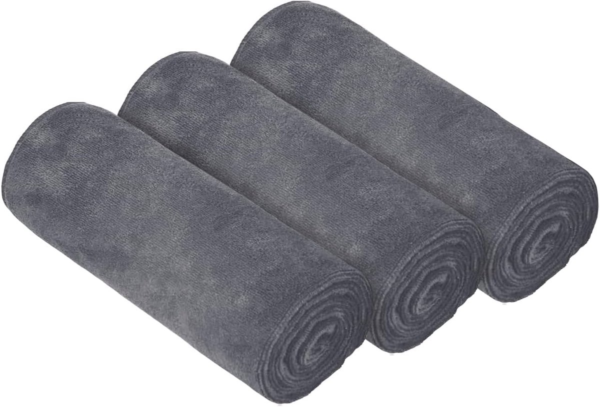 3 stuks microvezel sporthanddoek, zachte, sneldrogende absorberende workout zweethanddoeken voor yoga, camping, gym fitness, 75 cm x 35 cm