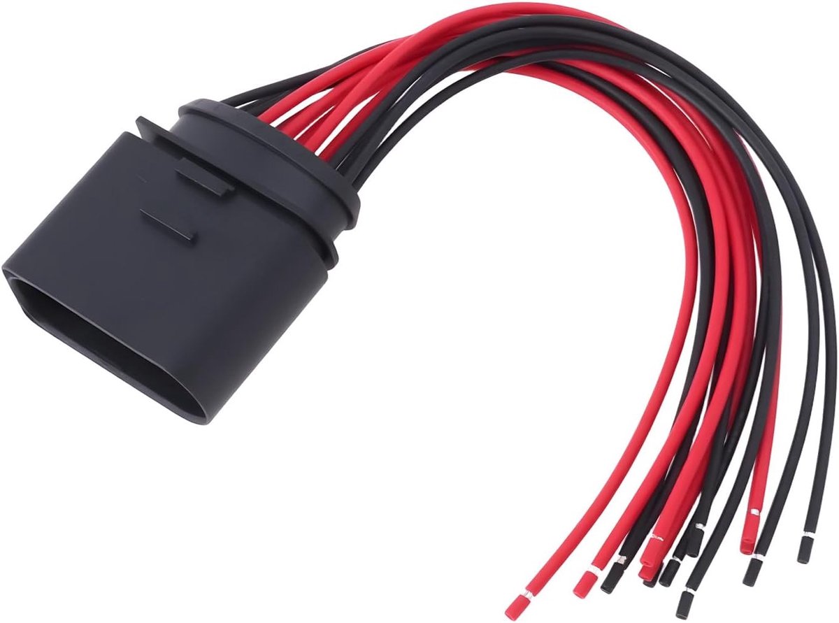 Kabelboom voor koplampen, 14-polig, 3C0973837, compatibel met Audi, compatibel met VW