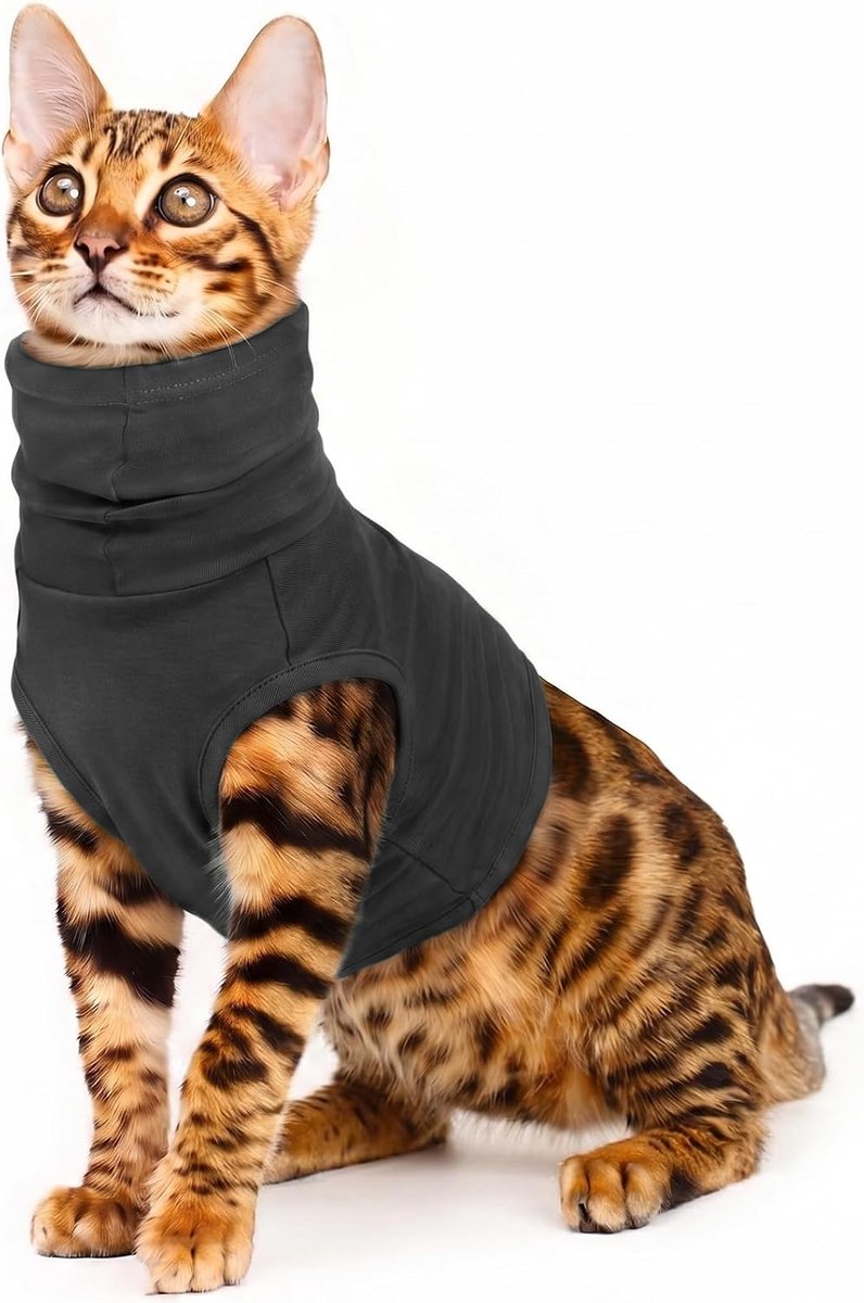 Hondenhals Beschermer, Hond Nek Chirurgie Herstelpak Chirurgische Nek Bedekking Kat Oor Hematoom Wrap (Grijs, XS)