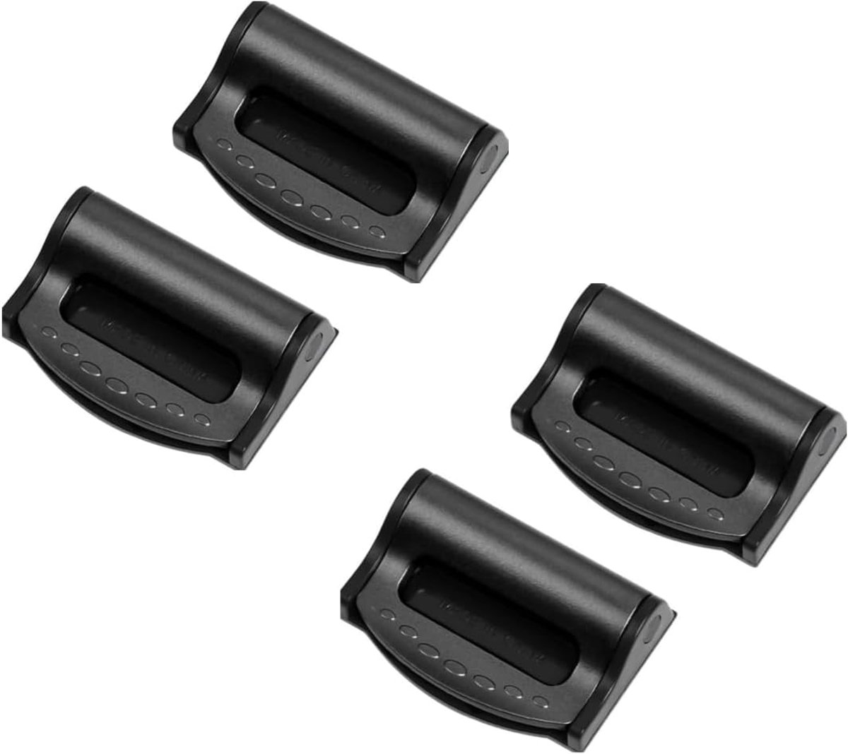 4 stuks autogordelverstellers, veiligheidsgordelgesp | Duurzame universele veiligheidsgordelversteller voor kinderen en volwassenen (zwart)