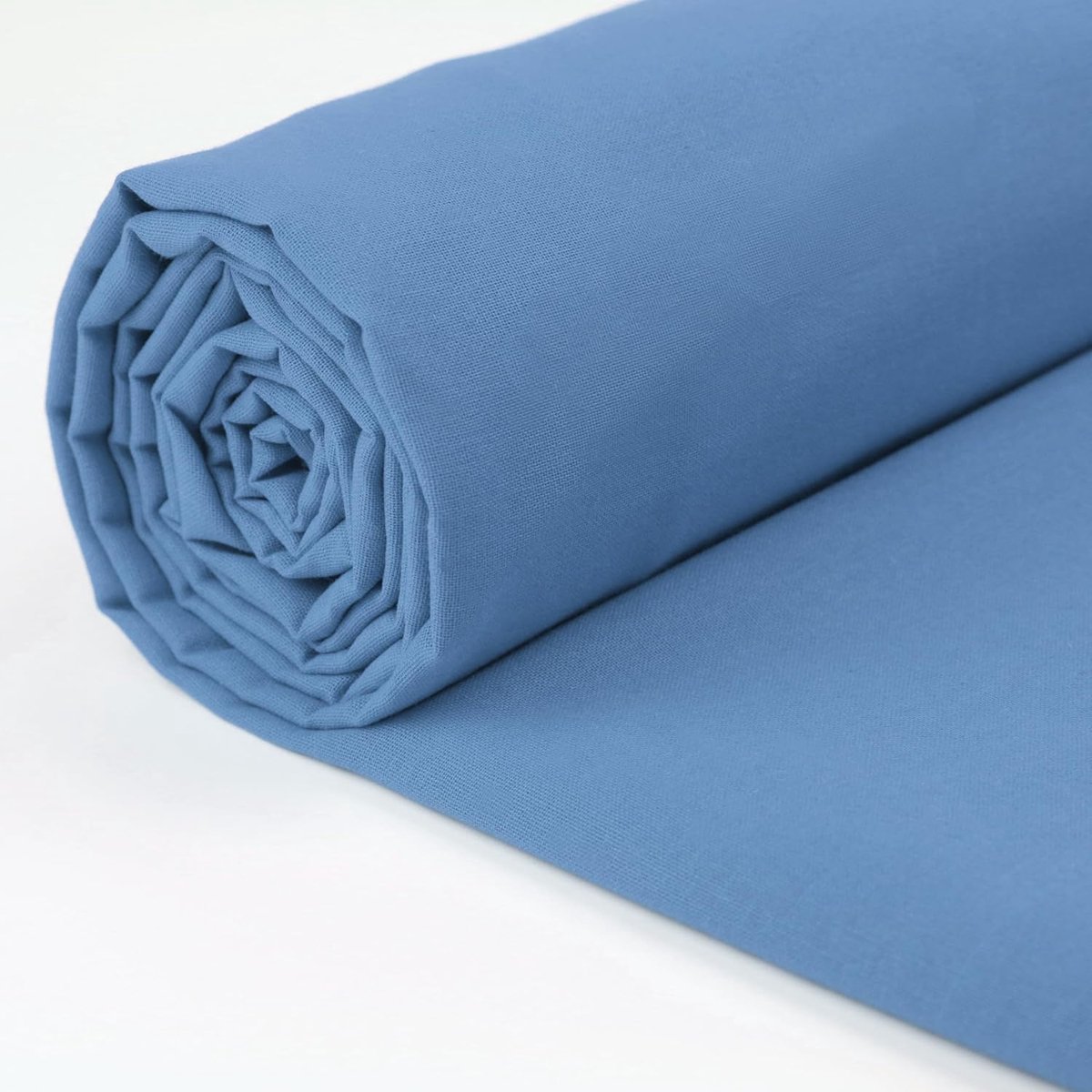 100% katoen, 150 cm breed, effen katoenen stof per meter, ideaal voor quilten, naaien, het maken van kleding, gordijnvoeringen, tassen, beddengoed, kussenslopen, hemelsblauw, 2 meter