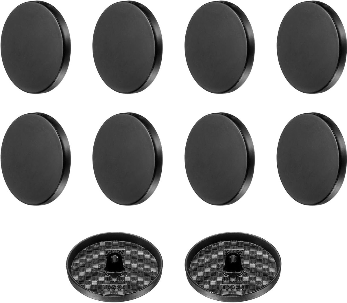 10 stuks knoppen 30mm metalen platte buttons om op te naaien ronde knutselknoppen voor kleding, broeken, mantels, jassen, blazers, overhemden, pakken, decoreren, handwerk, zelf maken, mat