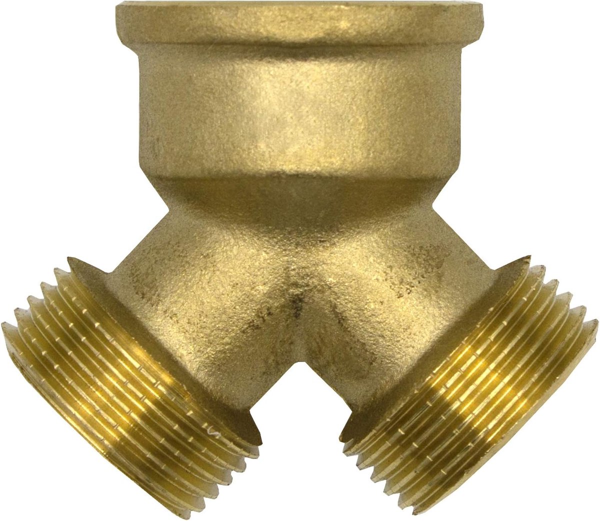 2-weg Y-verdeler 10315, 3/4", messing, blank