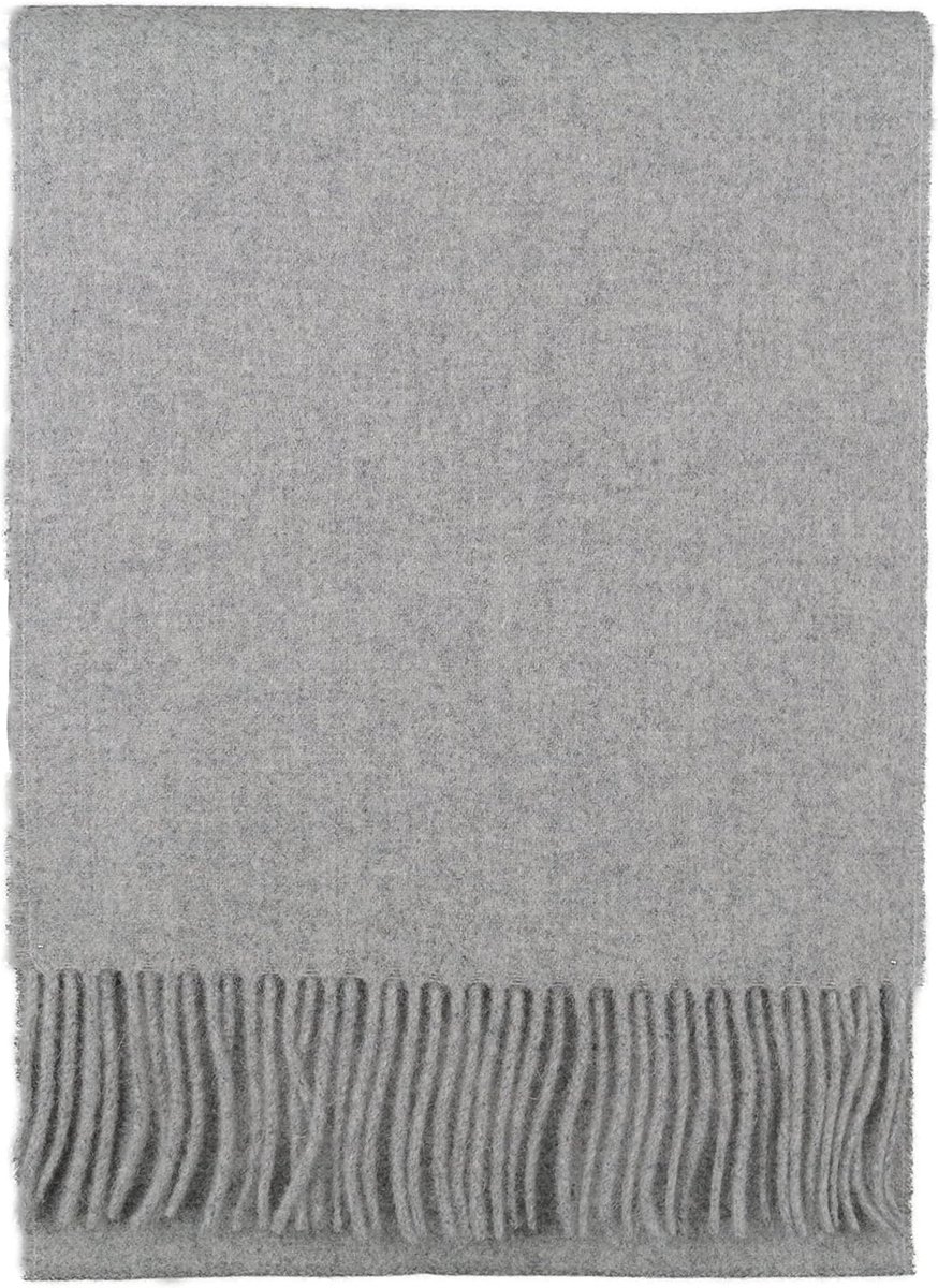 sjaal wol, wolsjaal - dames en heren -,02c-lichtgrijs, One-size