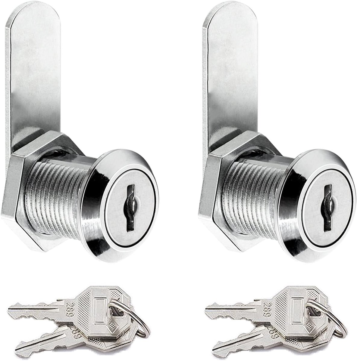 Sloten, veiligheidsslot, meubelslot, veiligheidsslot, brievenbus, slot, deurslot, ladeslot met 4 sleutels, voor deur, kast, brievenbus, kast