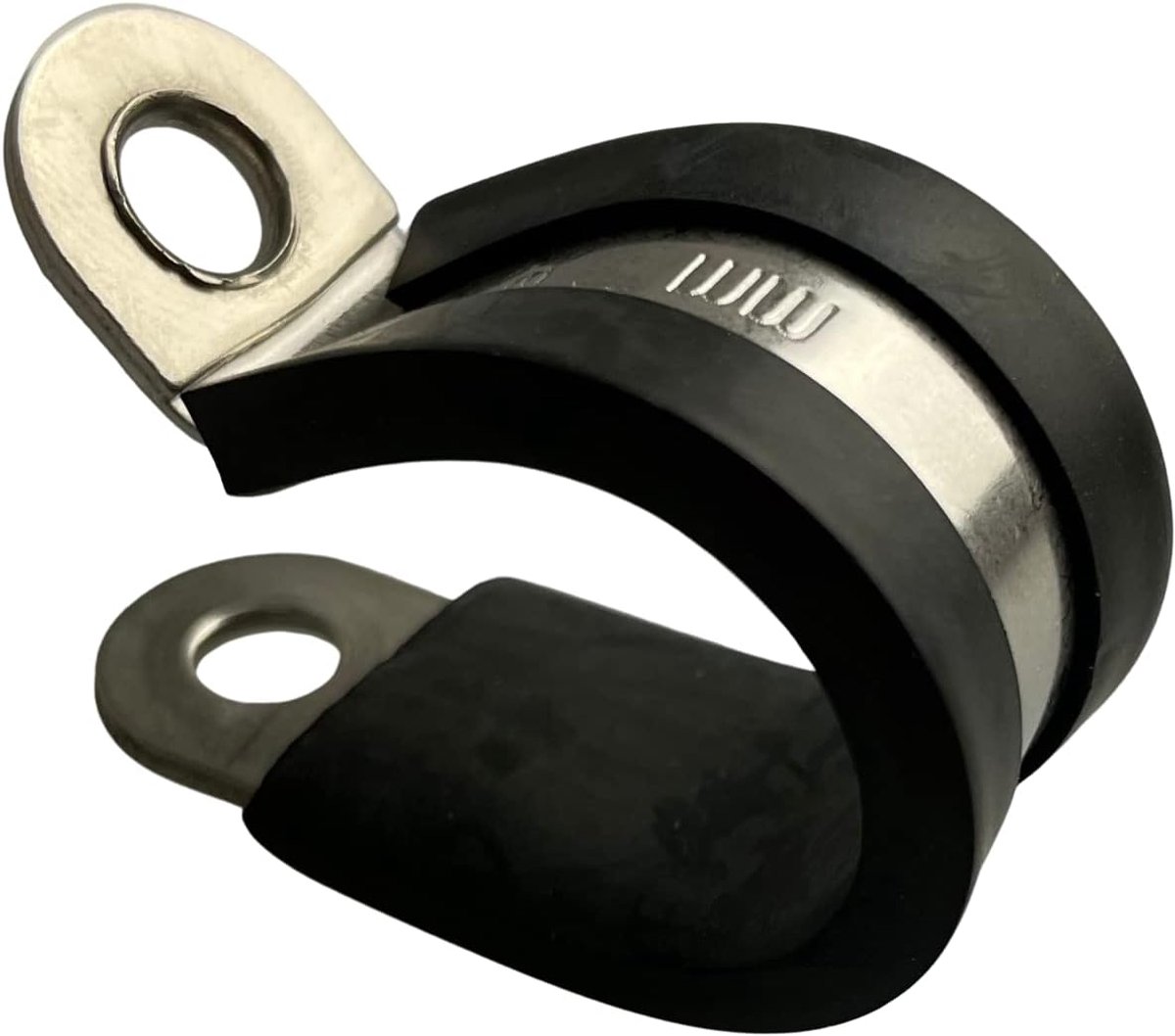 10x 15mm rubberuitlijnde P-klemmen slangklem roestvrij staal Premium kwaliteit-