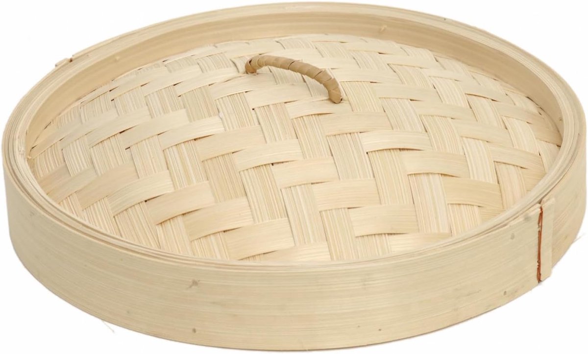 25,4 cm stoommand deksel, bamboe
