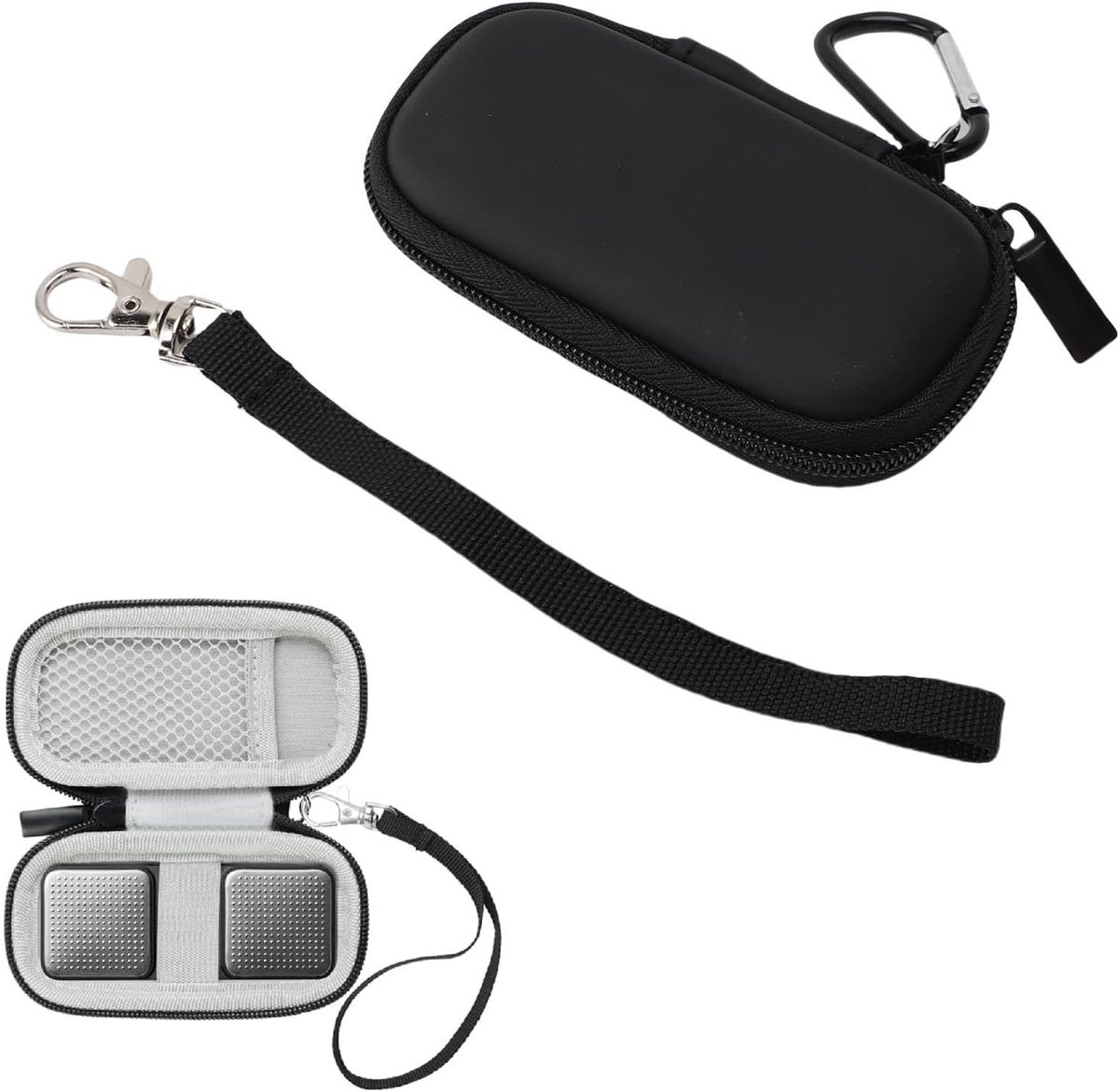 Case voor Kardiamobile 6L EKG 1L EKG, Waterdicht, Krasbestendig, Draagbare Handgreep en Karabijnhaak, Gladde Rits, Gaaszak, Harde Case voor Opslag, Reizen