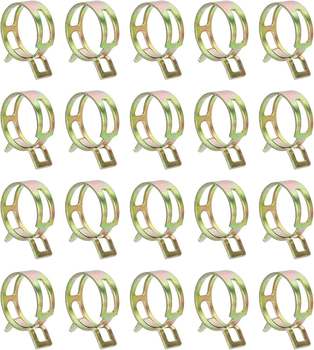 20 stuks veerklem type band voor slang 25 mm klem veerslang voor lege siliconen brandstof lijn, kleurrijk