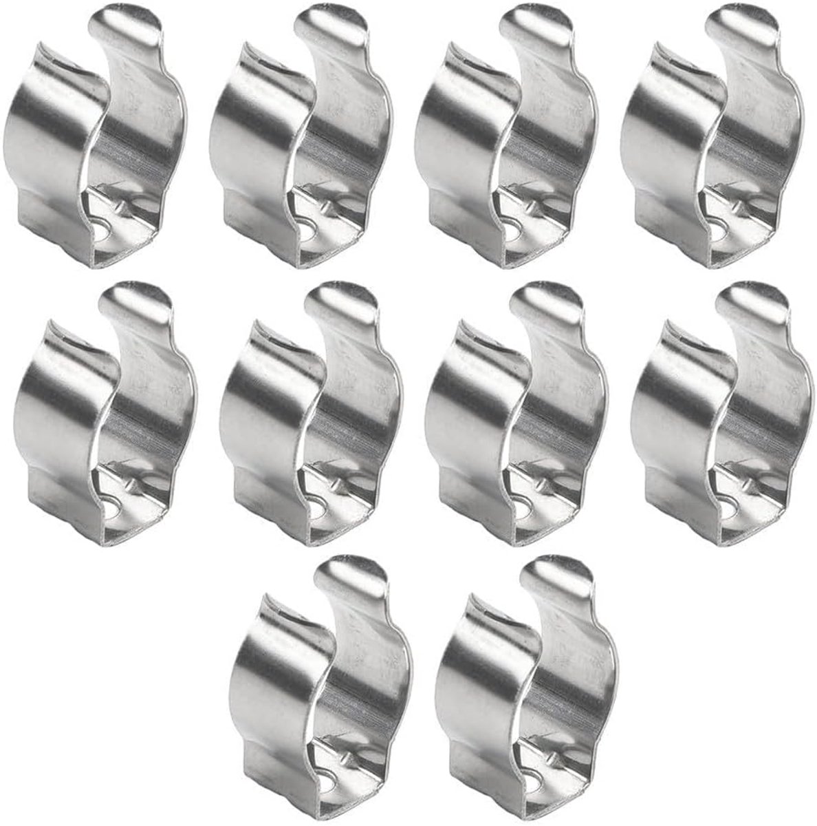 gemakkelijk gemaakt met roestvrijstalen veerklemmen 10 stuks (30 mm)
