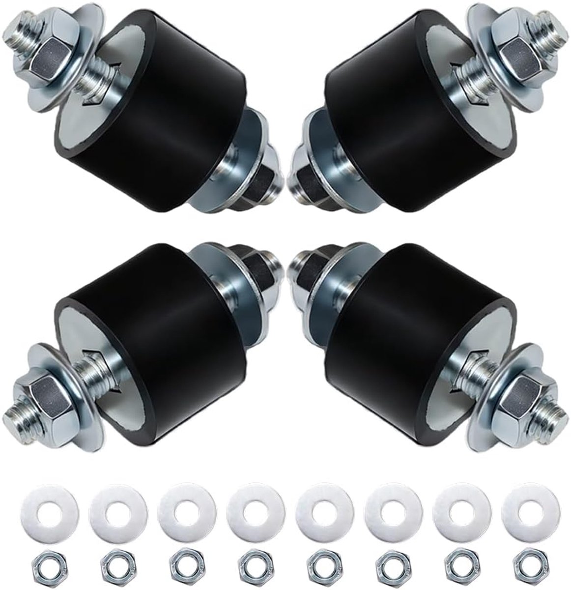 M8 (30x20mm), 4 stuks - Trillingsdemper voor airconditioners, warmtepompen, luchtcompressoren, motoren & waterpompen - Anti-vibratievoeten voor geluids- en trillingsreductie