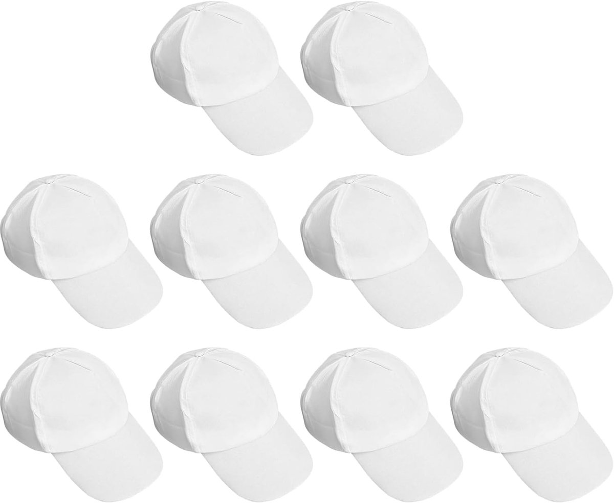 Hoeden, handbeschilderde paraplumutsen, witte hoeden van katoen voor kinderen, accessoires