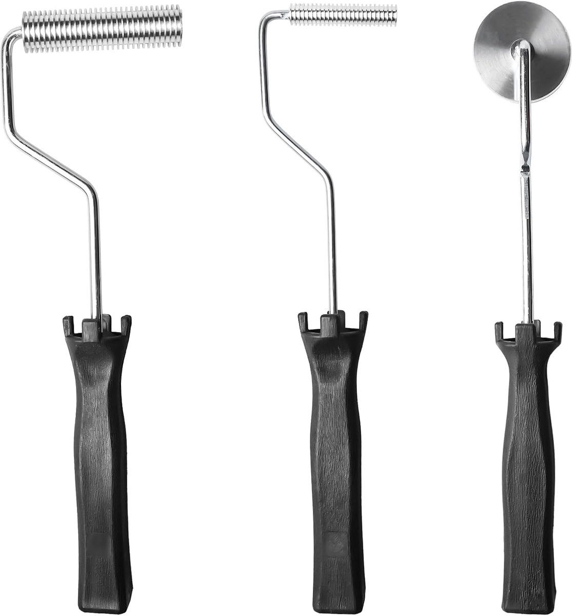 3-delige lamineerrollenset, glasvezelrollertoolkit, lamineerrol, aluminiumlegering, epoxyhars rolleraccessoires, glasvezellamineerrol, voor productie-industrie