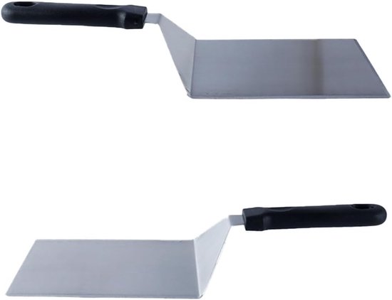 bakplaat spatel, brede hamburger spatel, zware hamburger turner voor grillen, barbecue, platte bovenkant grill — afbeelding 2
