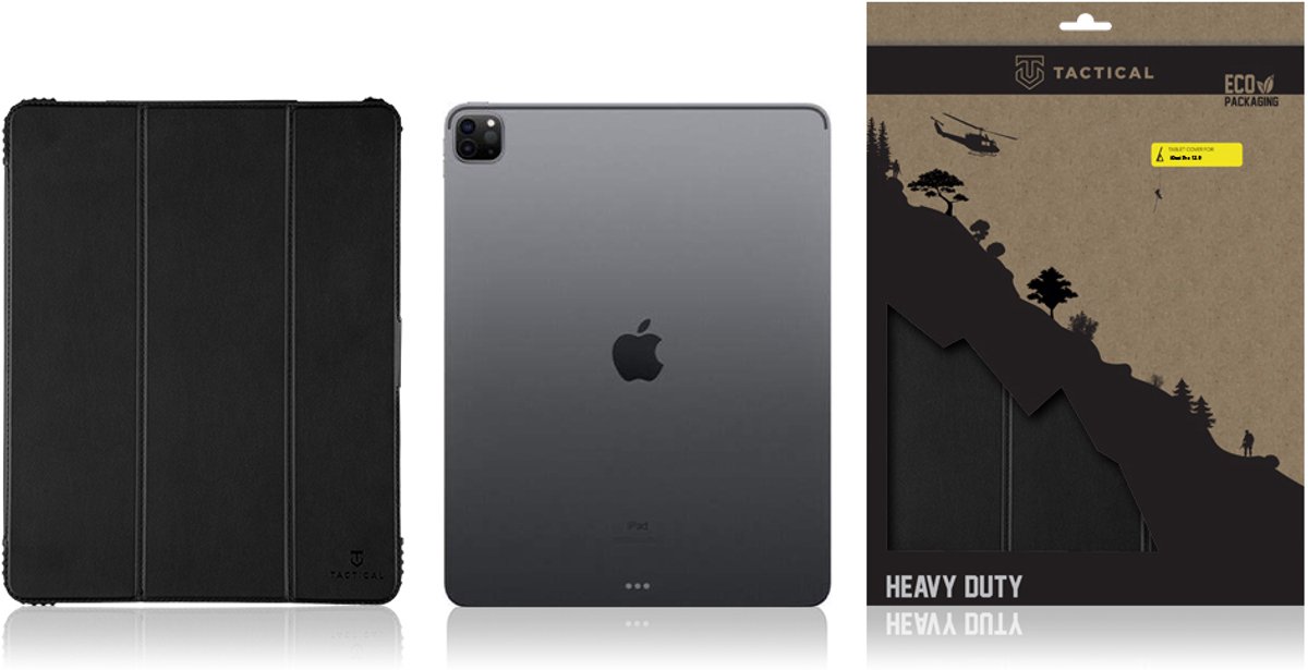 Tactical siliconen hoesje - Geschikt voor iPad Pro (12.9) - Black