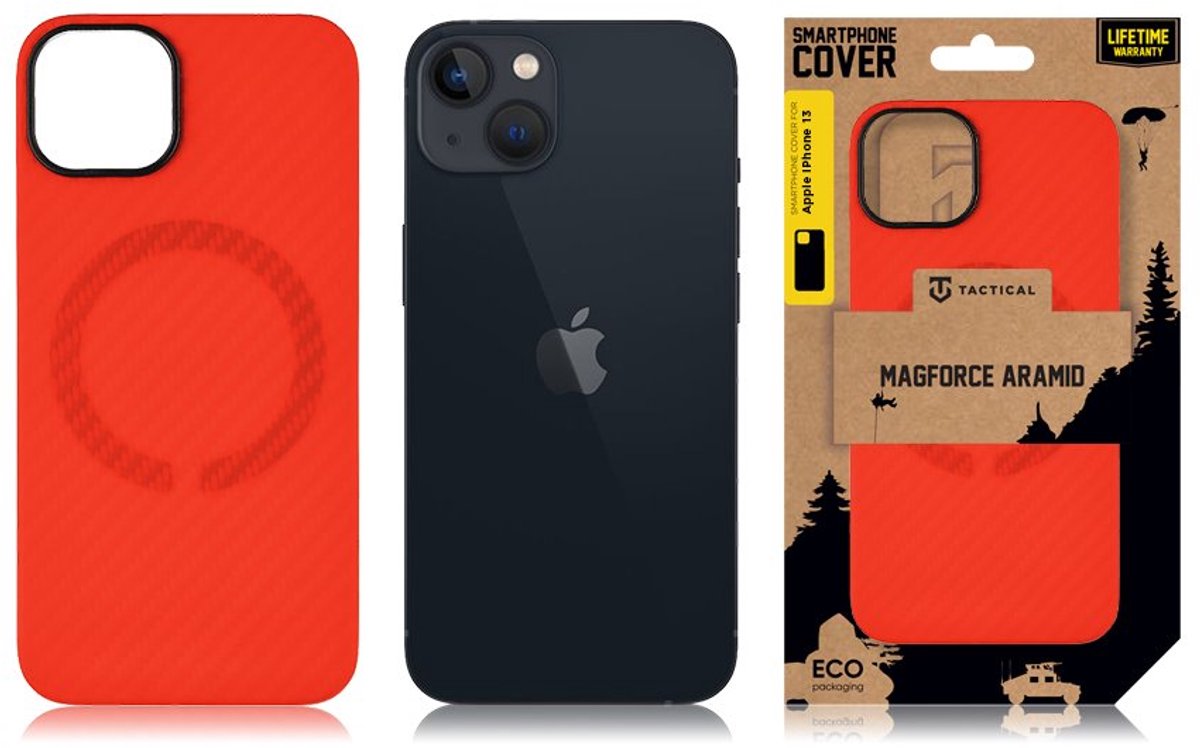 Tactical MagForce hoesje - Geschikt voor iPhone 13 - Bloody Mary