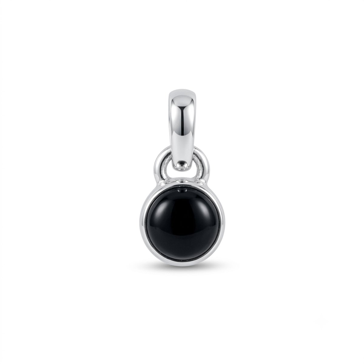 House of Jewels - Klein Zilveren Onyx Hanger