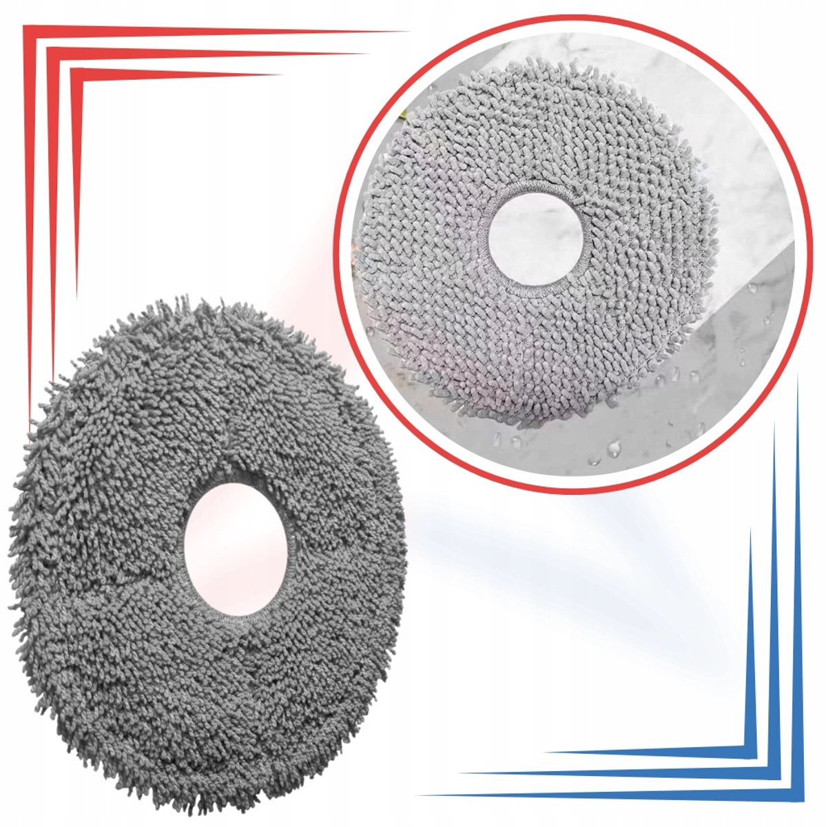 AreoSe - Dweilpads voor Dreame L10S Ultra L20 X20 X40 X50 Xiaomi S10+ X10+ - 6 stuks