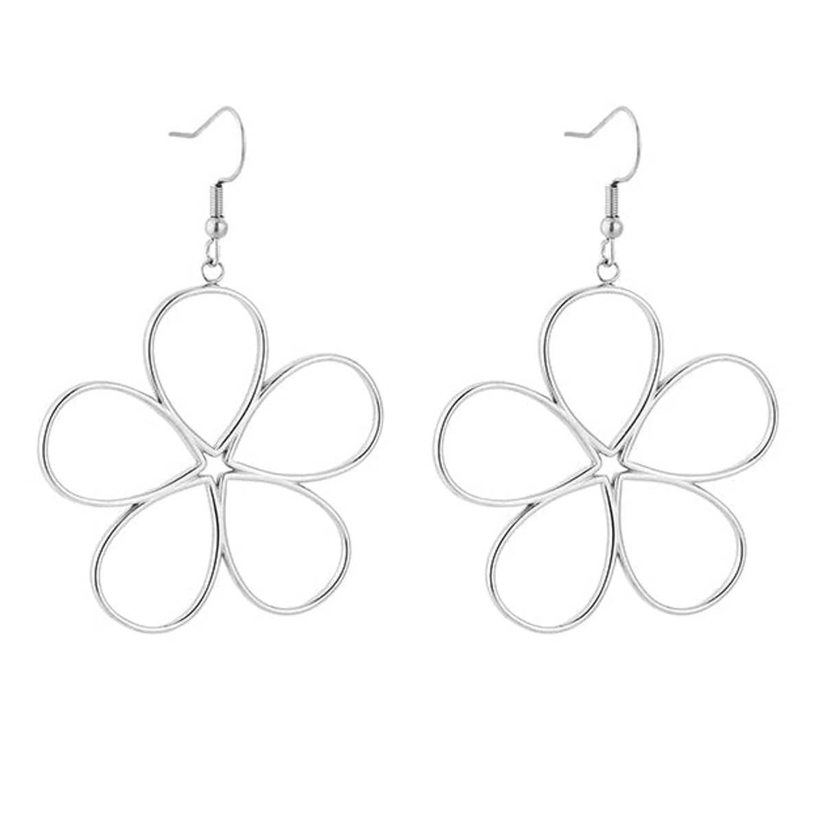 Michelle Bijou Oorbellen Bloemen zilver
