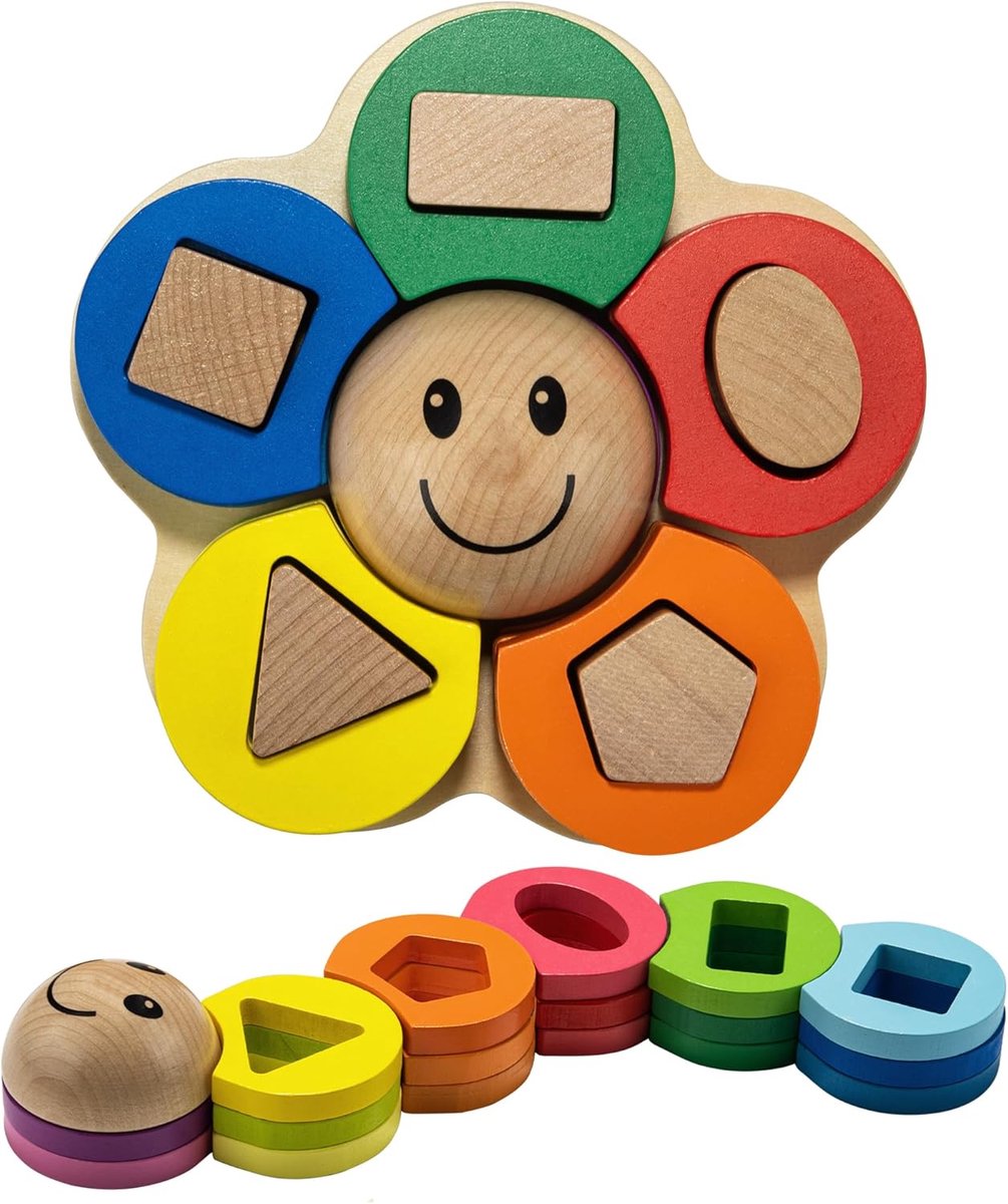 babyspeelgoed 1 2 3 jaar. Montessori-spelletjes voor fijne motoriek. Activiteiten- en ontwikkelingsspeelgoed voor kinderen. Ideaal cadeau voor jongens of meisjes. Houten speelgoed