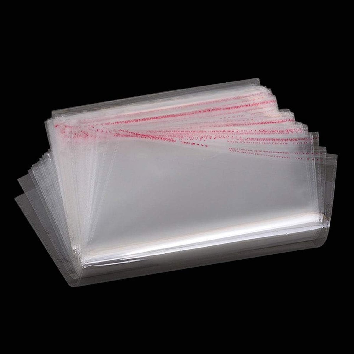 [50 Pack] A4 Clear Poly Cellophane Bag Self-Adhesive Sealed Bag Thickening OPP Plastic Pouch Use for Packing Bread Cookie Soap T-Shirt A4 Paper Magazine Documents(21.5 x 31cm)