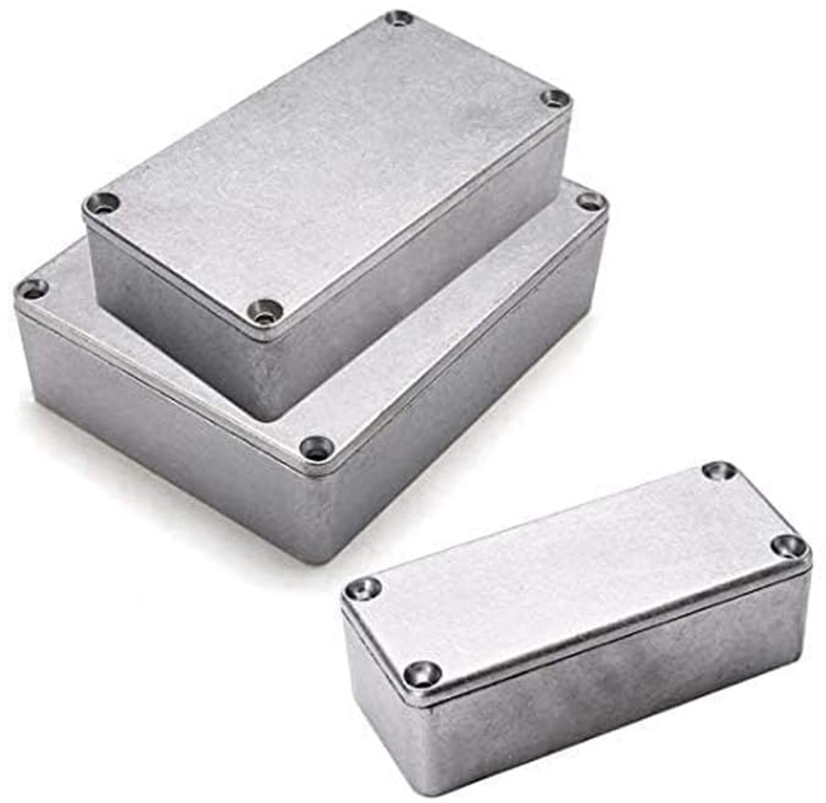Gegoten Aluminium, Waterdichte Elektronische Projectbehuizing voor Externe Behuizing Stroom, Outdoor (1St-1590B+ 122 x 66 x 39,5mm)