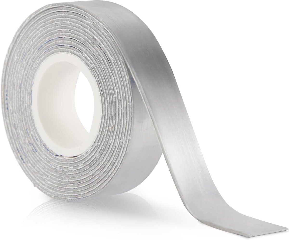 Lead Tape 1,27 x 152cm, 2 Gram per Inch Golfgewichtstape Loodtape met Hoge Dichtheid Golfleadtapestrips Zelfklevende Lead Tape voor Vissen Tennis Racket Pickleball Badmintonpeddel