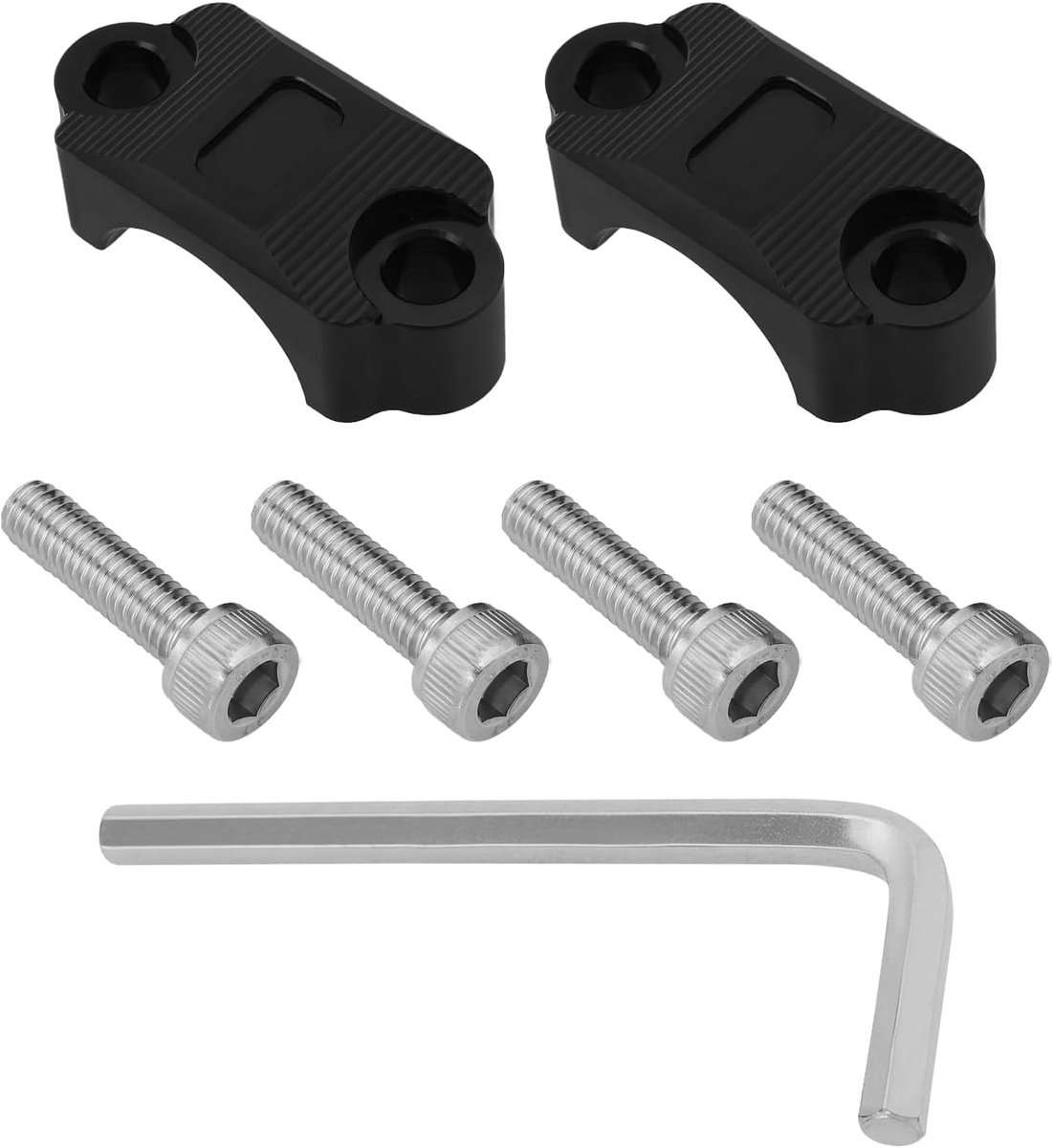 2 stuks 22 mm motorfiets remhefboomhouder met schroeven voor offroad-motorfiets, quads 4 wielen 22 mm compatibel met CRF250 zwart