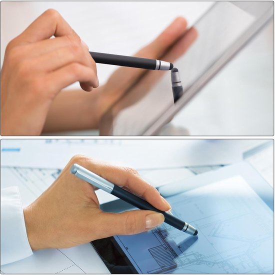 10 stuks glitter strass stylus pennen voor touchscreens universeel metaal capacitieve pen voor mobiele telefoon alle capacitieve touchscreen-apparaten zilver — afbeelding 5