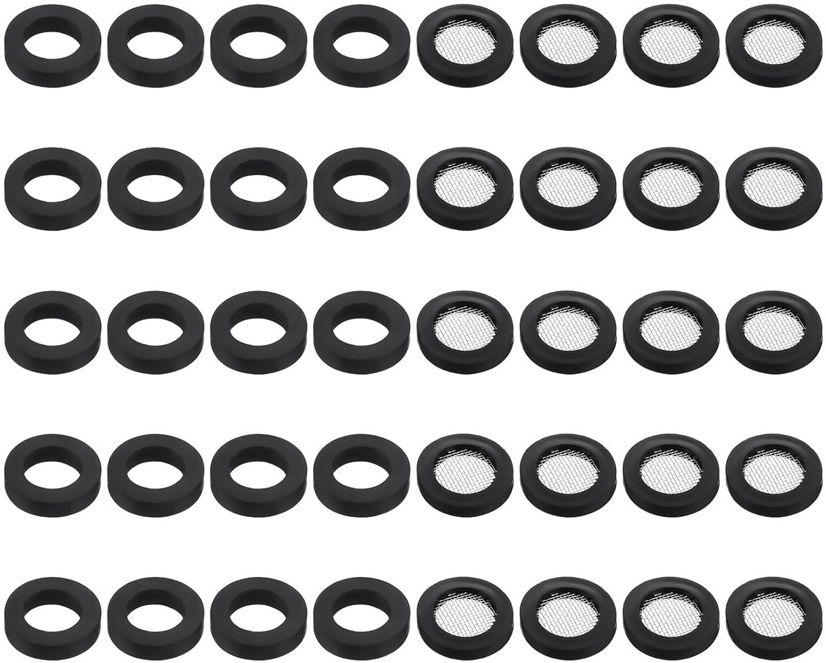 Douchekop afdichtringen 40 stuks - O-ring en rubber discs - Voor 1/2 inch douche - Bescherming tegen vervuiling - SnelShoppen