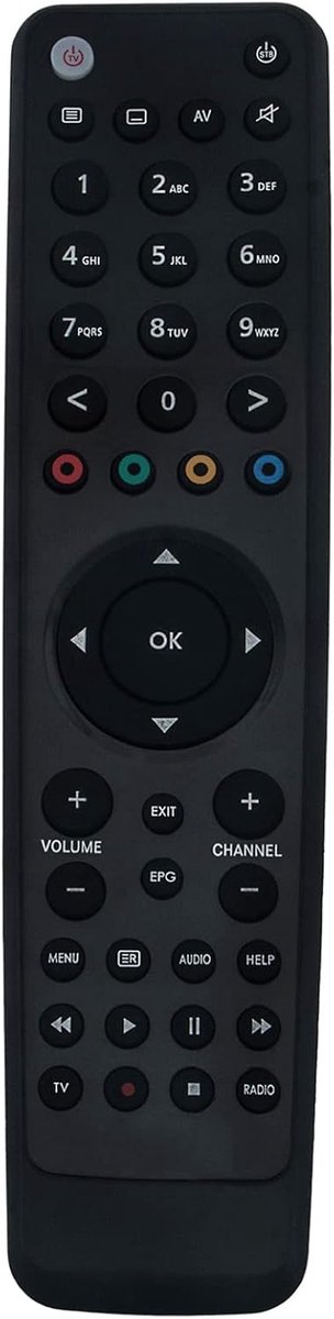 Afstandsbediening voor VU+ ZERO SOLO SOLO-2 SOLO-SE SOLO-4K UNO UNO-4K - Plug & Play - Volledige functionaliteit - SnelShoppen