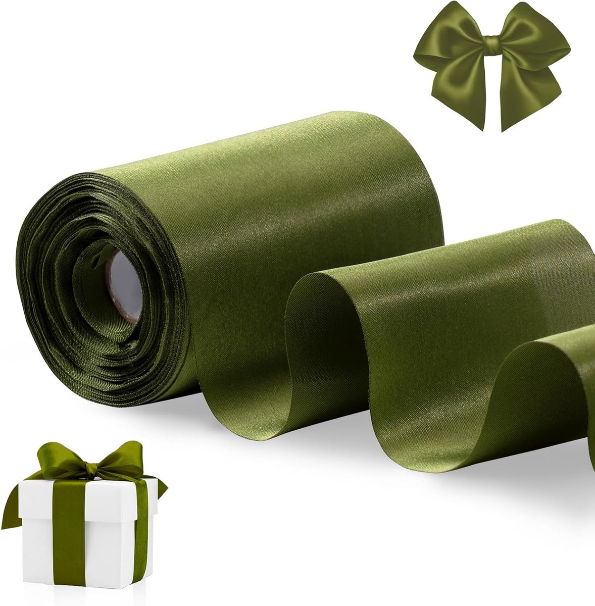satijnen lint 10 cm x 20 m breed dik lint voor een grote opening zakelijke lint stekken ceremonie boog bruiloft stoelen feest kerst festival decor
